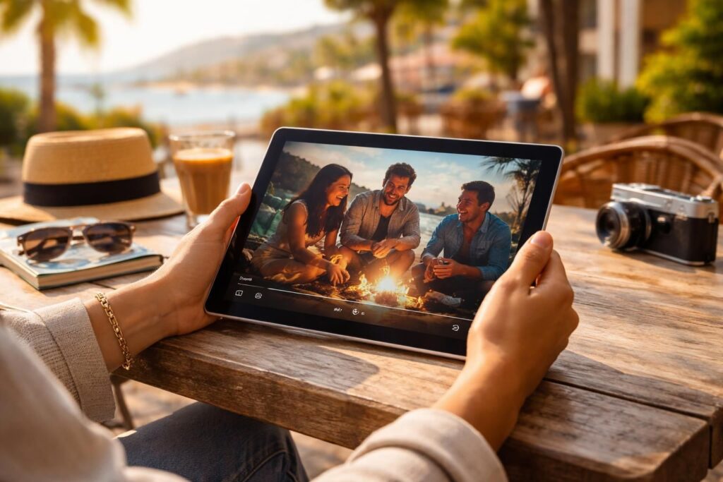 découvrez la surface go de microsoft, une tablette tactile compacte idéale pour regarder vos séries préférées en déplacement. profitez d'une expérience multimédia fluide et portable lors de tous vos voyages.