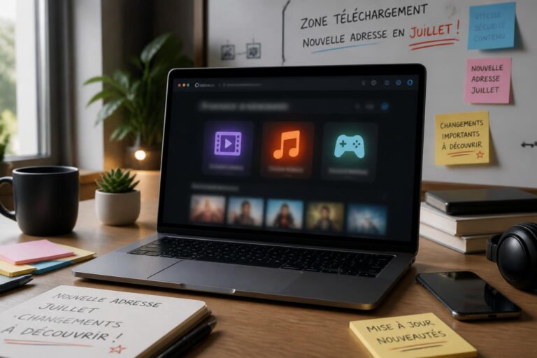La nouvelle adresse de Zone Téléchargement en juillet : mise à jour et nouveautés à découvrir