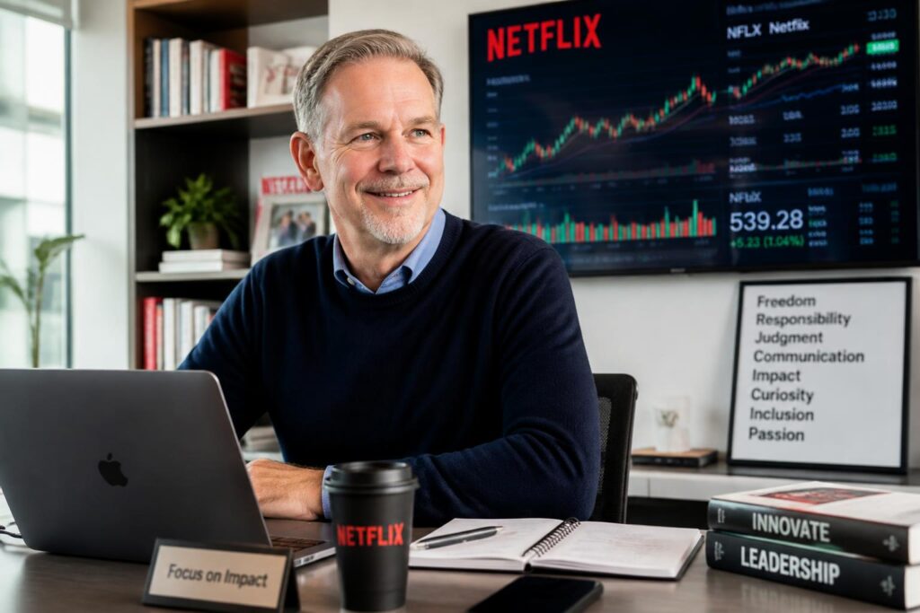 découvrez pourquoi reed hastings, ceo de netflix, incarne un exemple inspirant pour les entrepreneurs grâce à son leadership innovant et sa vision audacieuse.